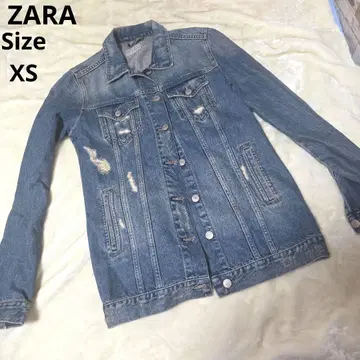 [오샤레 ZARA] 데님 데미지 자켓 사이즈 XS
