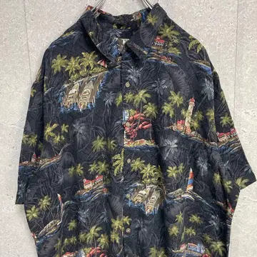 Batik Bay 레이온 100% 아로하 셔츠 올 패턴 반팔 빅 사이즈 2XL