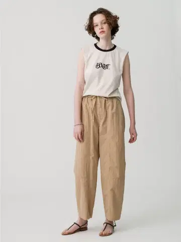Ron Herman 코튼 나일론 이지 팬츠 XS 베이지