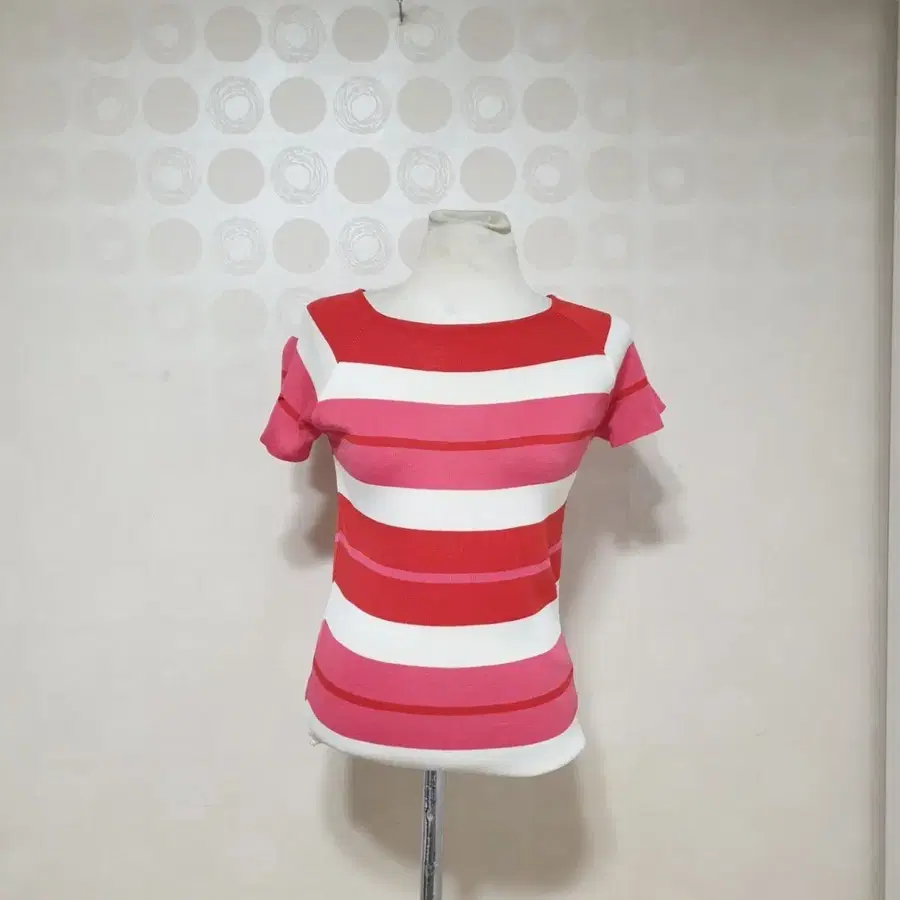 새것 스트라이프 반팔니트55 반팔티55