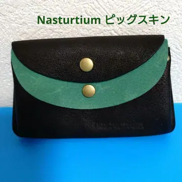 nasturtium 가죽 컴팩트 지갑 미니 지갑