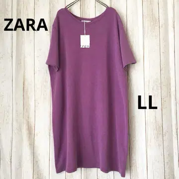 [미사용] ZARA 보라색 반팔 원피스 LL