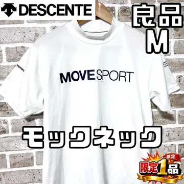 [ 선착순 ] 데상트 무브스포츠 남성용 반팔 모크넥 M 화이트
