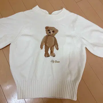 LILY BROWN 상의 반팔 곰 Lily Bear 니트