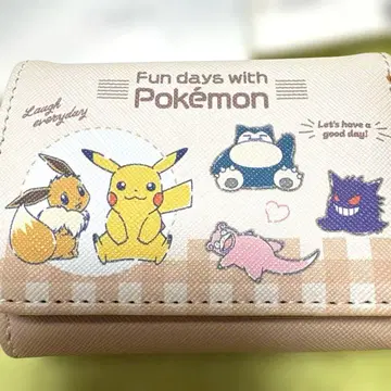 포켓몬스터 캐릭터 3단 폴더형 지갑 새상품