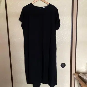 BlueWillow 린넨 원피스 블랙