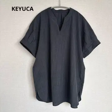 KEYUCA 케유카 스키퍼 블라우스 풀오버 그레이 반팔