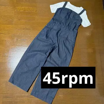45rpm 데님 인디고 살로펫 오버롤 올인원