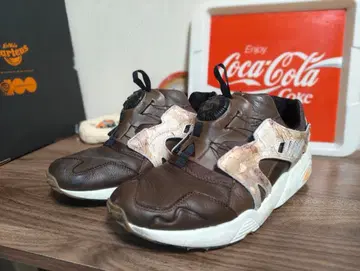 PUMA DISC BLAZE 브라운 가죽 카모플라주