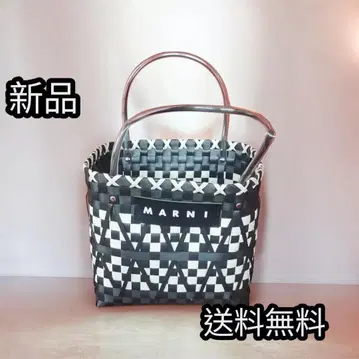 새상품 바스켓백 블랙 x 화이트