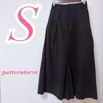 patterntorso 와이드 팬츠 블랙 성숙한 코디 캐주얼 S