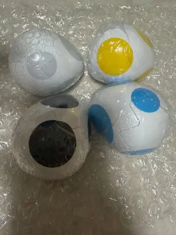 요시 메지루시 액세서리 화이트, 옐로우 컬러, 블랙, 스카이블루