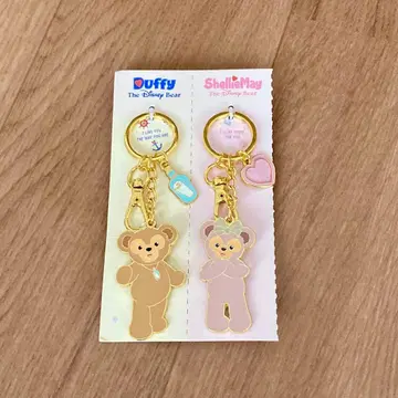 홍콩 디즈니 한정판 더피 프렌즈 키링 2개