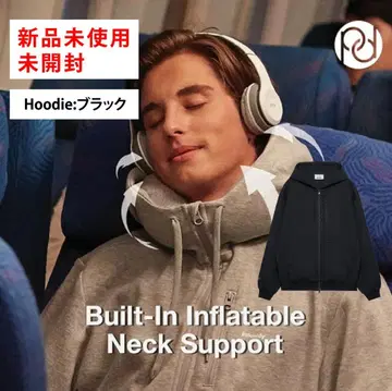 미사용 새상품 keek Pillowdy 에어필로우 후드티 Hoodie 블랙 L