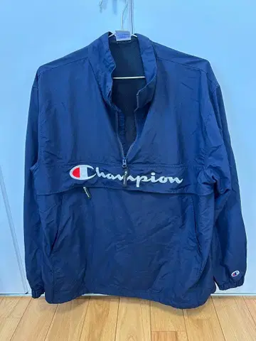 Champion 챔피온 하프 지퍼 풀오버 네이비 M