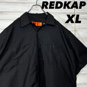 RED KAP 레드캡 반팔 워크 셔츠 블랙 XL 빅 사이즈