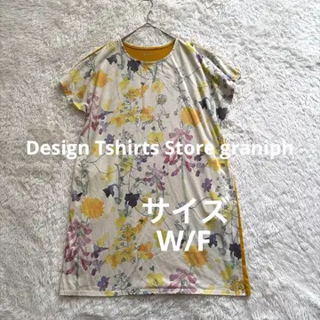 Design Tshirts Store graniph 원피스 봄꽃과 어린이