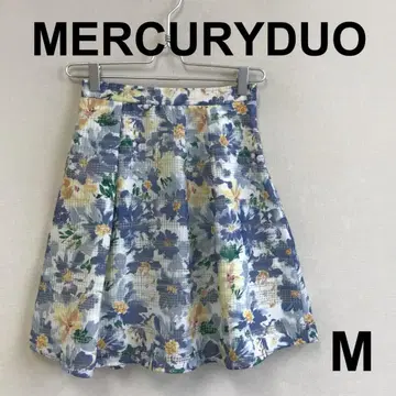 C0722A13 [MERCURYDUO] 꽃무늬 메쉬 스커트
