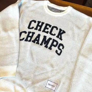 BORN CHAMPS CHECKMILLEN 니트 스웨터