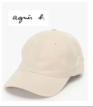 새상품급 agnis b. 베이지 캡 모자 애니에스베 베이지