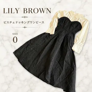 LILY BROWN 뷔스티에 도킹 원피스 사이즈 0