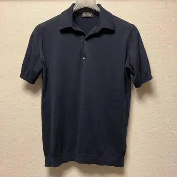 JOHN SMEDLEY 피케 셔츠 네이비 M 사이즈