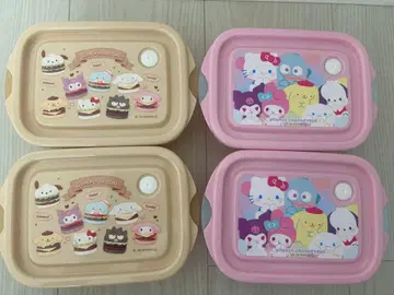 산리오 Sanrio characters 후드 컨테이너 4개 세트