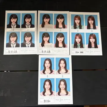 seju 증명사진풍 포토 시트 4장 세트