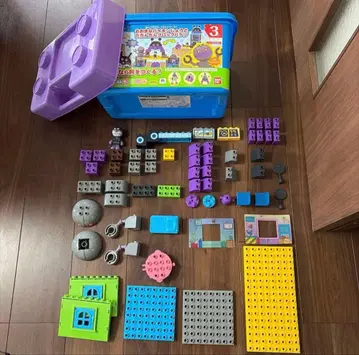 호빵맨 블록 라보 커다란 세균성와 단단 블록 바케츠