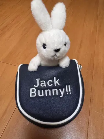 Jack Bunny!! 퍼터용 골프헤드커버 봉제 인형형 파우치 포함