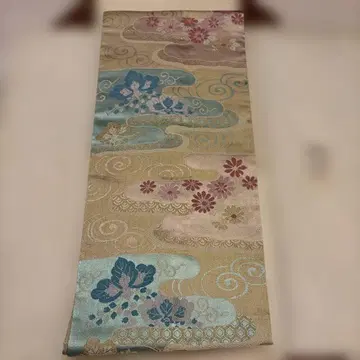 나고야 오비 화문 운토리 문양 금실