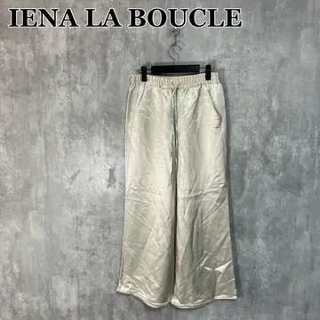 IENA LA BOUCLE 새틴 이지 팬츠 38
