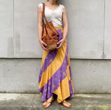 handmade vintage patchwork skirt