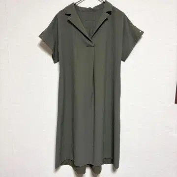 에메르 리파인스 유나이티드 애로우즈 스키퍼 원피스 카키 S