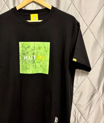 [ 한정판 콜라보/초특가 ] HUF x #FR2 T셔츠 M 블랙 박스 로고