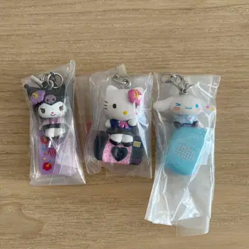 산리오 캐릭터즈 헤이세이 갸루 참 3종 세트