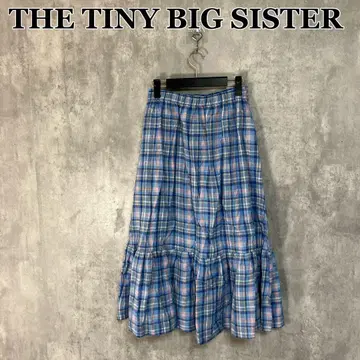 THE TINY BIG SISTER 체크 무늬 롱 스커트 36