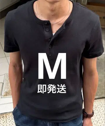 완판템 sinss 컴팩트 리브 헨리 숏 슬리브 T셔츠 M