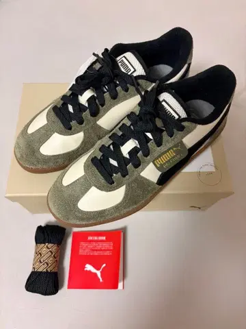PUMA PALERMO 올리브/화이트 스니커즈