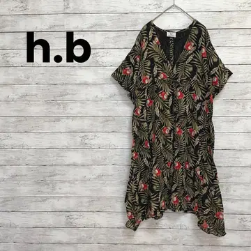 [ h.b ] 에이치비 원피스 꽃무늬 올 패턴 카슈쿨풍 리조트에도