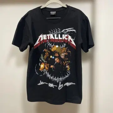 초레어 METALLICA 밴드 티셔츠 블랙 M 사이즈 vintage