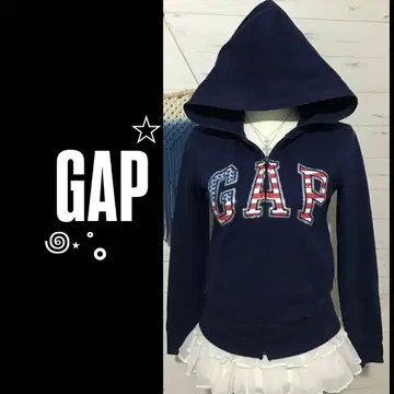 GAP 후드티 미국 스팽글 Y2K 네이비 헤이세이 구제 의류