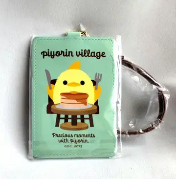 piyorin village 패스 케이스 릴 포함 민트