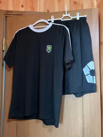 블루 록 유니폼풍 룸웨어 상하의 세트
