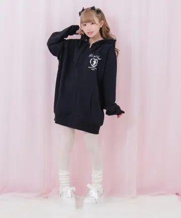 HONEY CINNAMON 엔젤 프레임 지퍼 후드티 XL