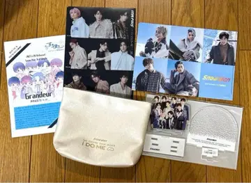 SnowMan 클리어 파일 파우치 아크릴 스탠드 타워 레코드 프리 페이퍼
