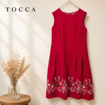 TOCCA 25th Anniversary 자수 슬리브리스 원피스 2