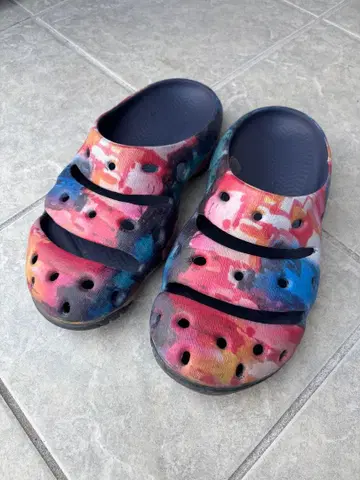 한정판 콜라보 킨 요기 제리 가르시아 빨간색 28cm 사보 샌들