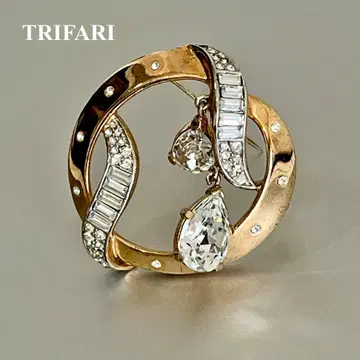 T717 TRIFARI 트리파리 빈티지 브로치