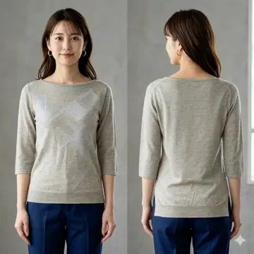 JOHN SMEDLEY 존스메들리 실크 메리노울 반팔 니트